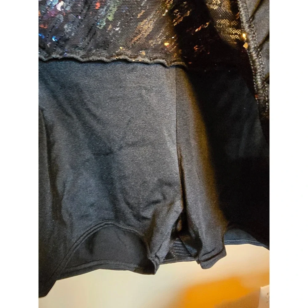 Weissman Paparazzi multicolor sequin dance costume Girls size XL‎